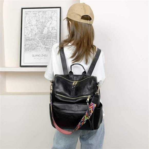 Women's Fashion Backpack -Multipurpose Design - conversion handbag backpack - Picture 5 of 6